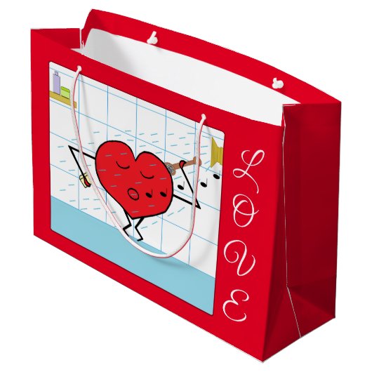 Grand Sac Cadeau Shower You with Love : (Dos Angle)