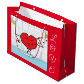 Grand Sac Cadeau Shower You with Love : (Devant Angle)