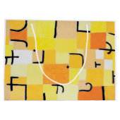 Grand Sac Cadeau Signes en Jaune, Paul Klee (Dos)