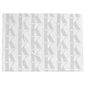 Grand Sac Cadeau Simple Arrière - plan blanc Monogramme d'entrepris (Dos)