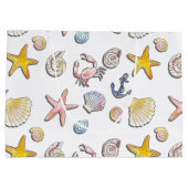 Grand Sac Cadeau Simple Conception de plage mignonne  (Dos)