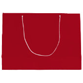 Grand Sac Cadeau Simple Moderne Script Joyeux Noël Rouge (Dos)