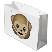Grand Sac Cadeau Singe - Emoji (Dos Angle)