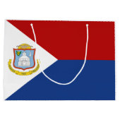 Grand Sac Cadeau Sint Maarten Flag (Dos)