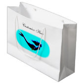Grand Sac Cadeau sirène customisée (Devant Angle)