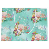 Grand Sac Cadeau Sirène sous l'hippodrome marin (Dos)