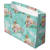 Grand Sac Cadeau Sirène sous l'hippodrome marin (Dos Angle)