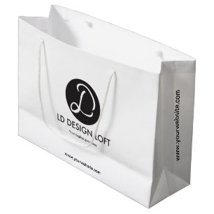 Grand Sac Cadeau Site de l'entreprise Logo personnalisé