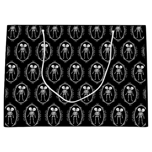 Grand Sac Cadeau Skeleton Siamese Twins (Devant)