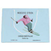 Grand Sac Cadeau Ski (Devant)