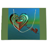 Grand Sac Cadeau Sky High Hearts (Devant)