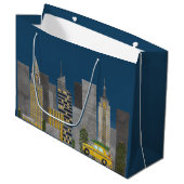 Grand Sac Cadeau Skyline de New York (Devant Angle)