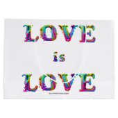 Grand Sac Cadeau SlipperyJoe amour est l'amour goutte à goutte de f (Dos)