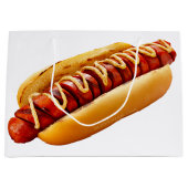 Grand Sac Cadeau SlipperyJoe's hot dog niché doucement pain jaune v (Devant)