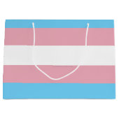 Grand Sac Cadeau SlipperyJoe's transgenre pride drapeau de la diver (Devant)