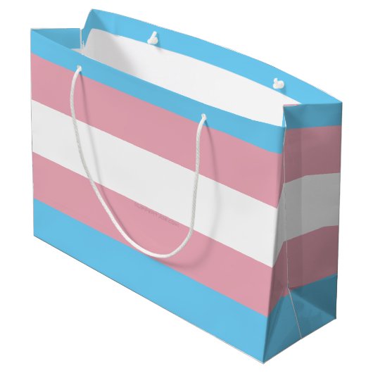 Grand Sac Cadeau SlipperyJoe's transgenre pride drapeau de la diver (Dos Angle)