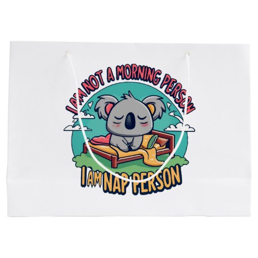 Grand Sac Cadeau slogan drôle (Dos)