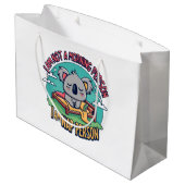 Grand Sac Cadeau slogan drôle (Dos Angle)
