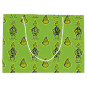 Grand Sac Cadeau Snarky Grinch | Drôle Ne citons pas (Dos)