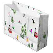 Grand Sac Cadeau Snowboard moderne Snowboard (Devant Angle)