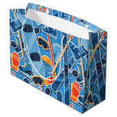 Grand Sac Cadeau Snowboardeur (Dos Angle)