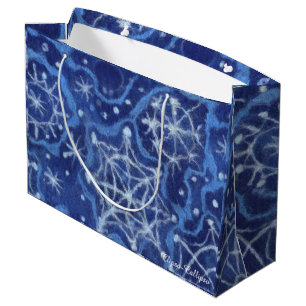 Grand Sac Cadeau Snowfall Snowflakes Snow Flakes Flurier Nouvel an