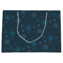 Snowflake hiver bleu sans couture motif