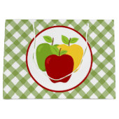 Grand Sac Cadeau Soirée aux fruits de pomme mignonne (Devant)