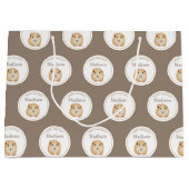 Grand Sac Cadeau Soirée d'anniversaire de Motif de hamster mand per (Devant)