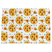 Grand Sac Cadeau soirée pizza cool (Devant)