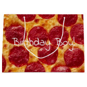 Grand Sac Cadeau soirée pizza pepperonis (Devant)