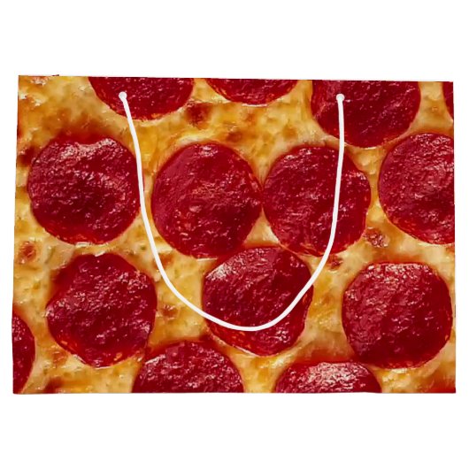 Grand Sac Cadeau soirée pizza pepperonis (Dos)