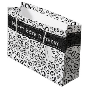 Grand Sac Cadeau Soixante-cinquième thème heureux de fête