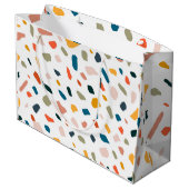 Grand Sac Cadeau Sol de mosaïque (Dos Angle)