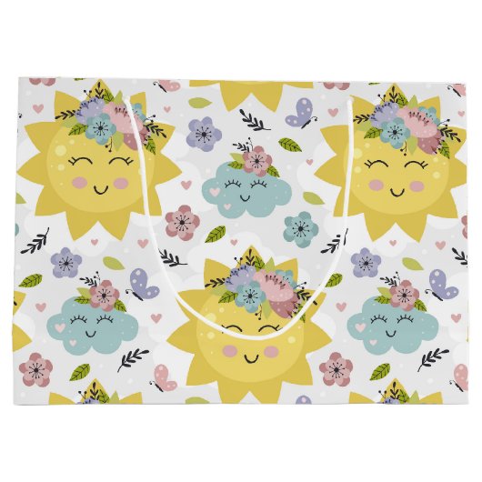 Grand Sac Cadeau Soleil (Dos)