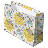 Grand Sac Cadeau Soleil (Devant Angle)