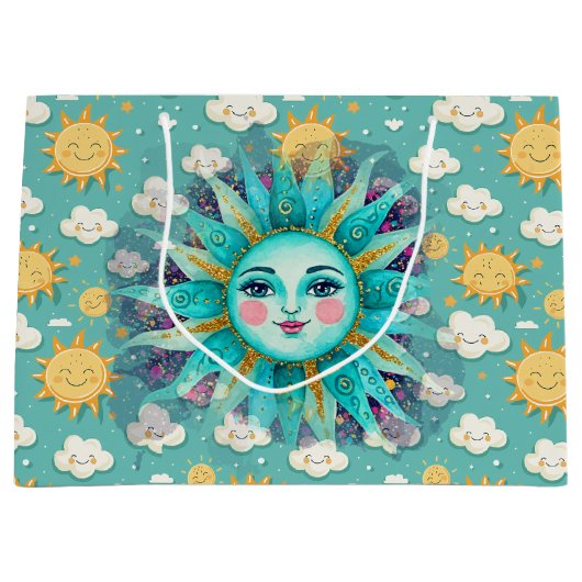 Grand Sac Cadeau Soleil (Devant)