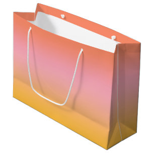 Grand Sac Cadeau Soleil Ombre dégradé rose