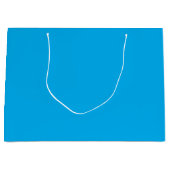 Grand Sac Cadeau Solid Cyan Blue Background | Summer Minimal Style (Devant)