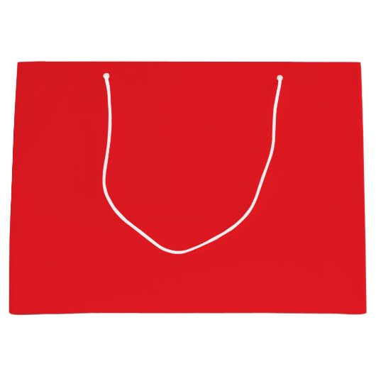 Grand Sac Cadeau Solid Red Background (Devant)