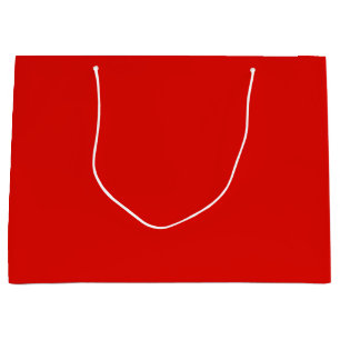 Grand Sac Cadeau Solide Rouge creux