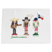 Grand Sac Cadeau "Somewhere in Texas", Texas Nutcrackers (Devant)