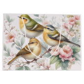 Grand Sac Cadeau Songbird Serenade Parmi Les Fleurs (Dos)