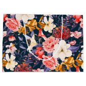 Grand Sac Cadeau Sophistiqué Boho Floral Party (Dos)