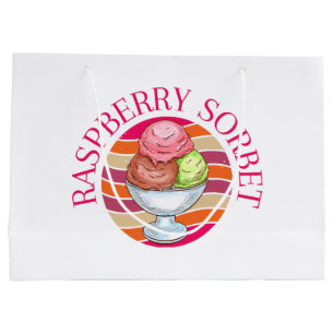 Grand Sac Cadeau Sorbet de framboise