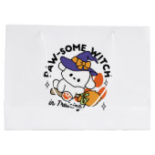 Grand Sac Cadeau Sorcière à mâcher en entraînement - Chien d'Hallow (Dos)