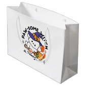 Grand Sac Cadeau Sorcière à mâcher en entraînement - Chien d'Hallow (Dos Angle)