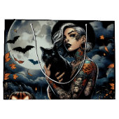 Grand Sac Cadeau Sorcière à thème Halloween Party (Dos)