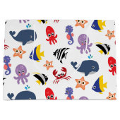 Grand Sac Cadeau Sous la mer (Devant)