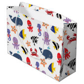 Grand Sac Cadeau Sous la mer (Dos Angle)